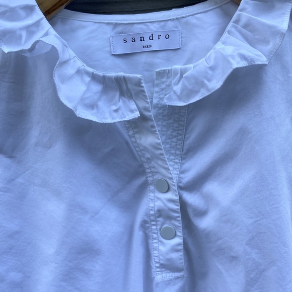 Sandro White Dress shirt (Tunic) - Picture 2 of 3